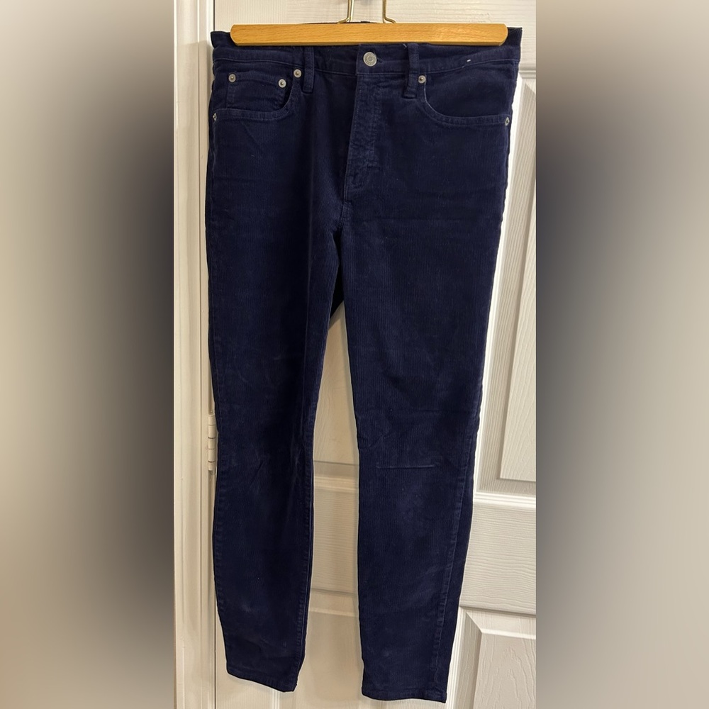 J.Crew 9 inch High Rise Toothpick Corduroys